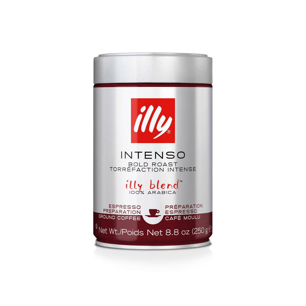 illy Ground Espresso Intenso Coffee - Dark Roast