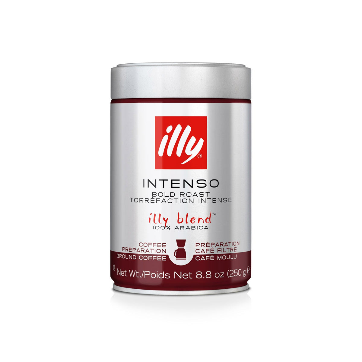 illy Ground Drip Intenso Coffee - Dark Roast 
