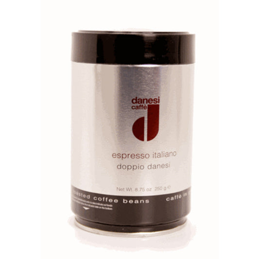 Danesi Caffe Doppio Espresso Whole Bean Coffee in Tins 