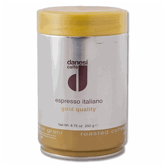 Danesi Caffe Espresso Gold Ground Coffee in Tins 