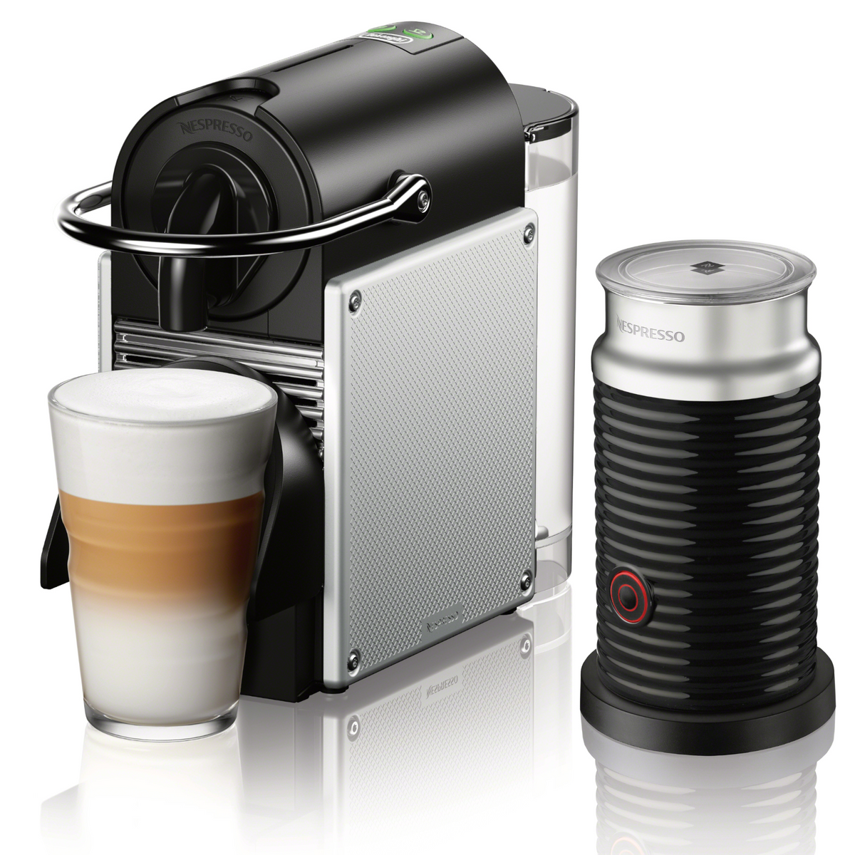Nespresso Pixie Espresso Machine by DeLonghi with Aeroccino - Aluminum 