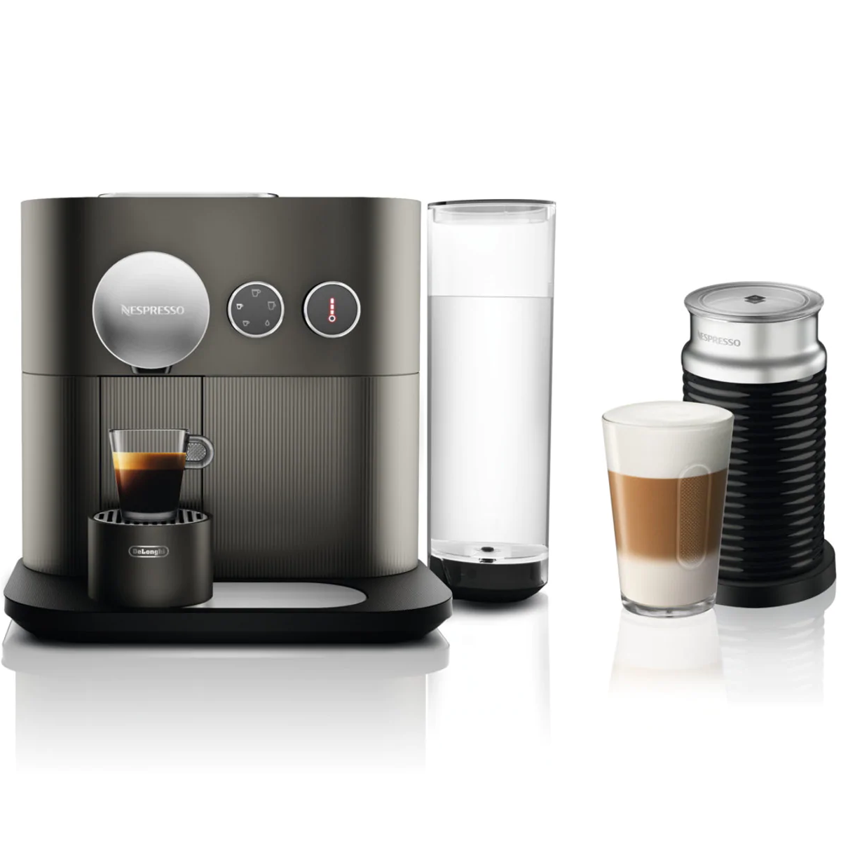 Nespresso Expert Espresso Machine by DeLonghi with Aeroccino - Anthracite Gray 