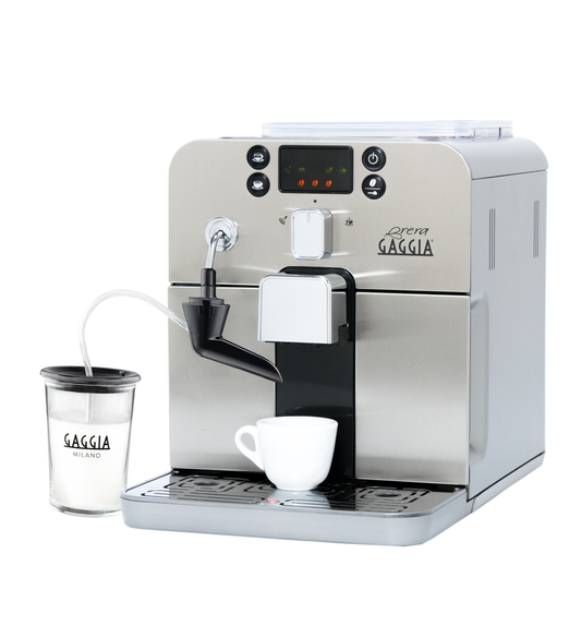 Gaggia Brera Cappuccino Espresso Machine in Silver 