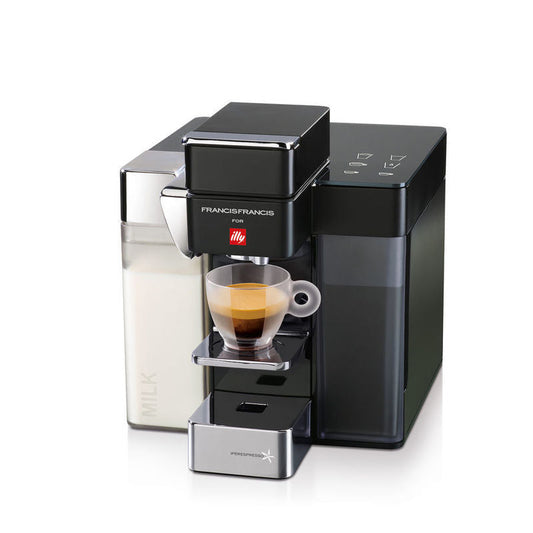 illy Y5 iperEspresso Milk, Espresso & Coffee Machine - Black 