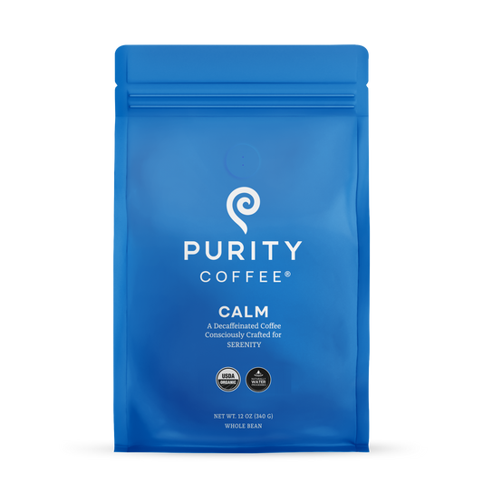 CALM: Decaf Whole Bean Coffee 12 oz Whole Bean