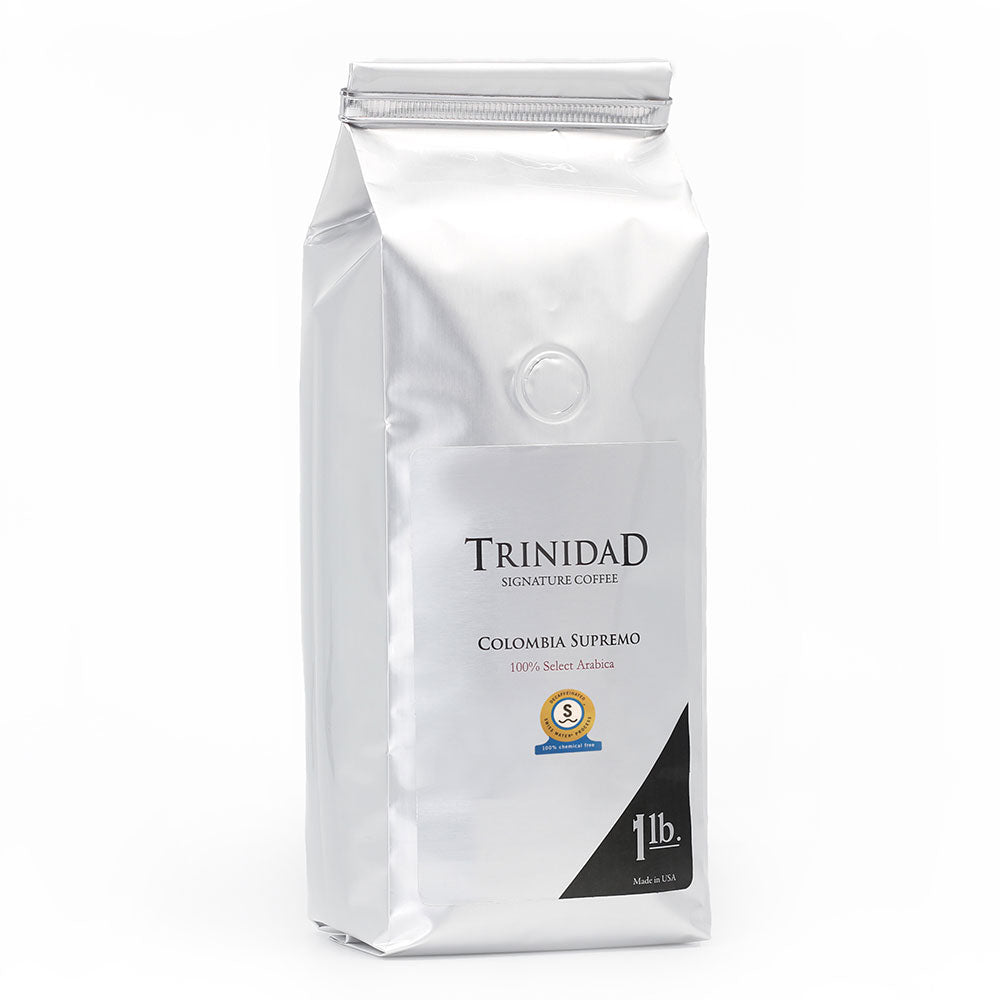 Trinidad Coffee Decaf Colombia Supremo 1lb Ground 